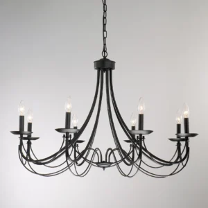 Black Iron Chandelier